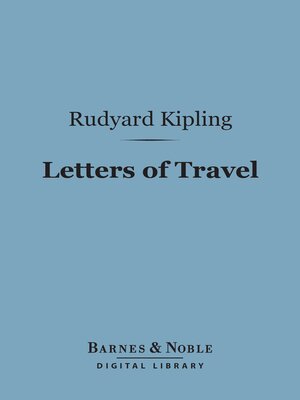 cover image of Letters of Travel (Barnes & Noble Digital Library)